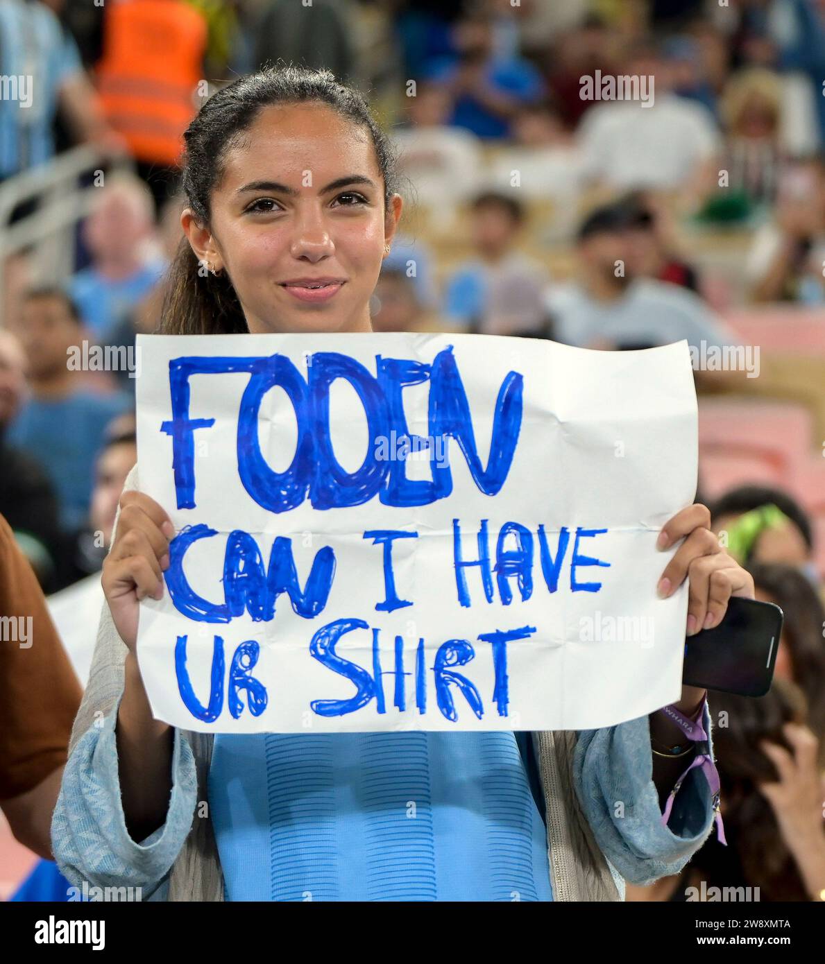 A Manchester City fan during the FIFA Club World Cup 2023 final at the