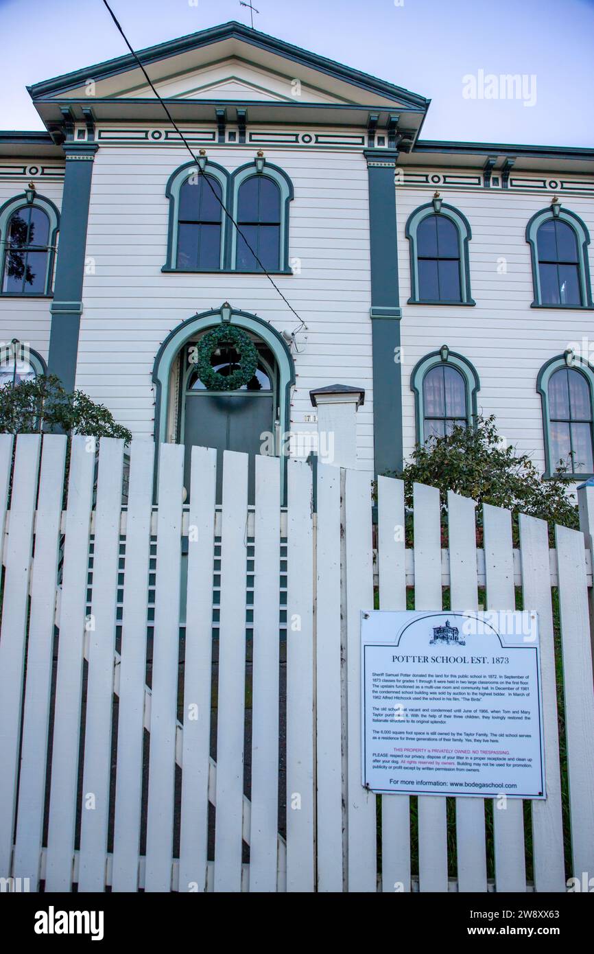 The Potter Schoolhouse in Bodega, in west Sonoma County in Northern
