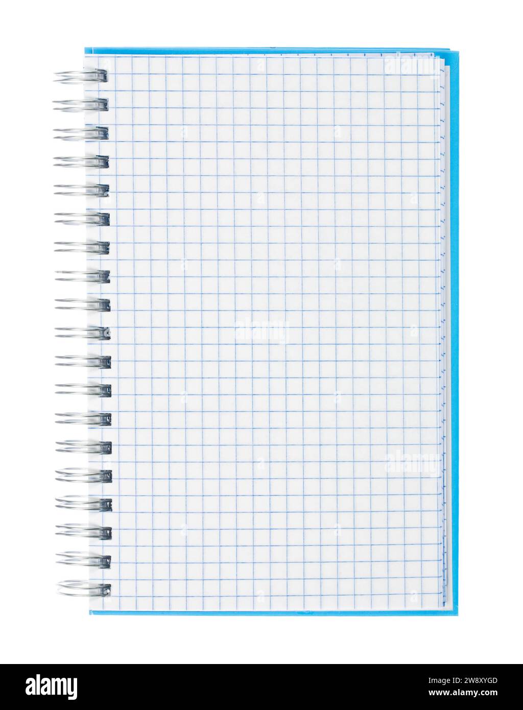 Blue notepad opened Stock Photo Alamy