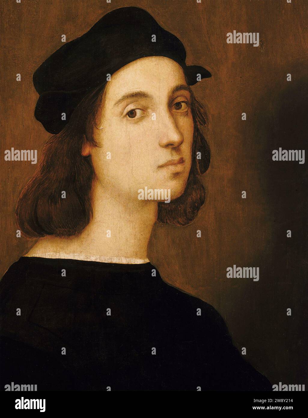 RAPHAEL  (1483-1520) presumed self portrait about 1505 Stock Photo
