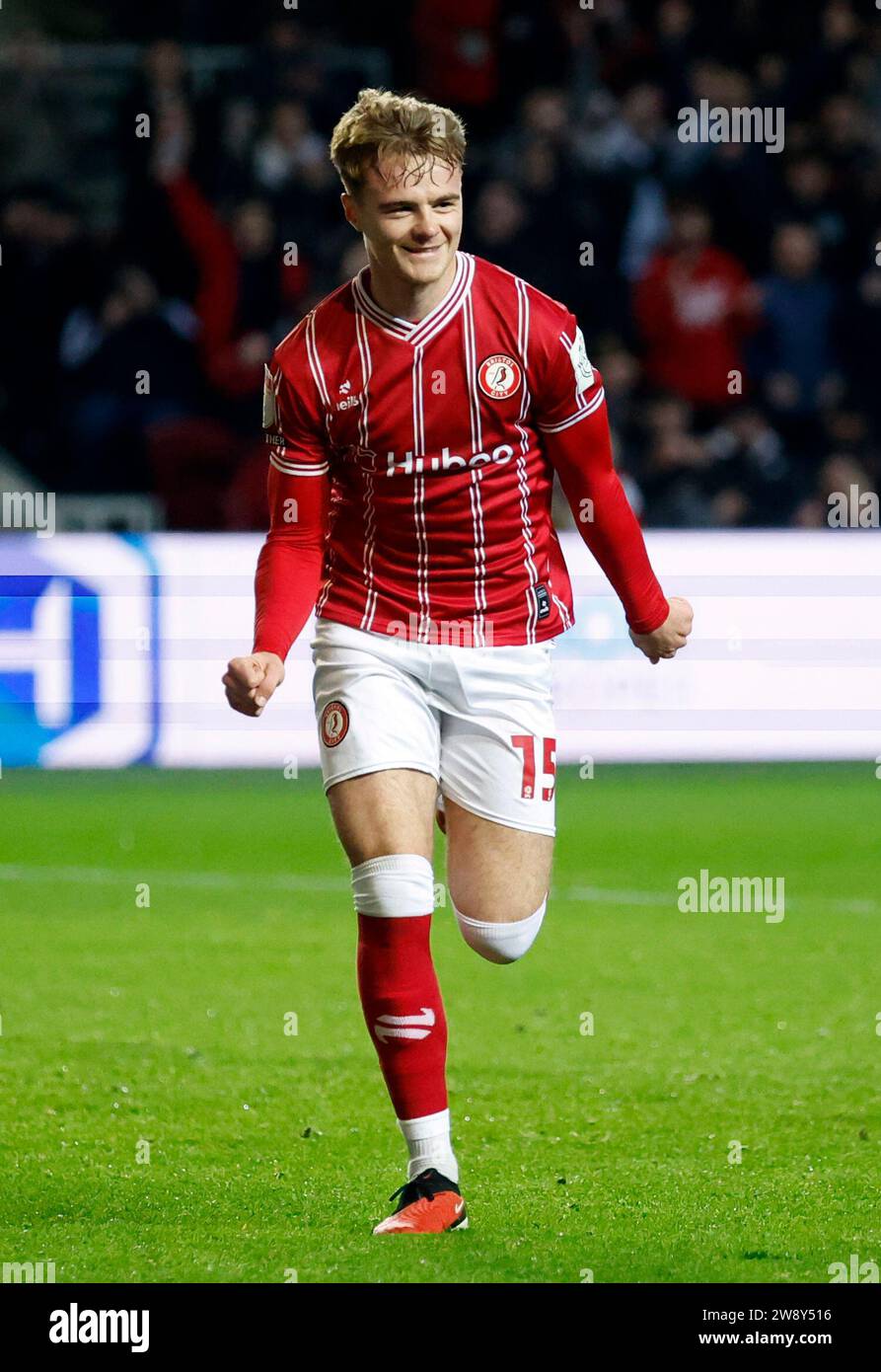 Bristol City's Tommy Conway celebrates scoring their side's first goal