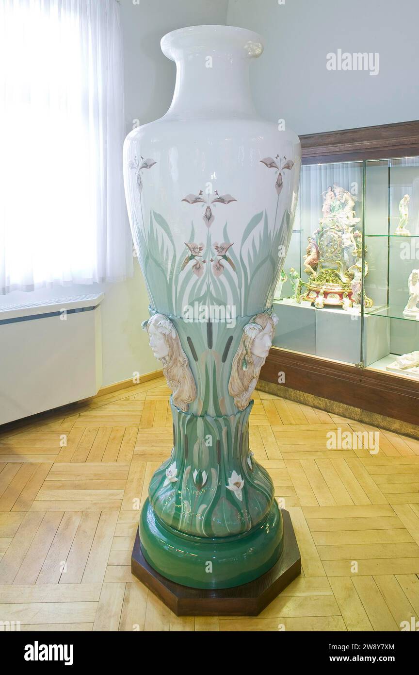 Exhibition hall of the Meissen porcelain manufactory Stock Photo