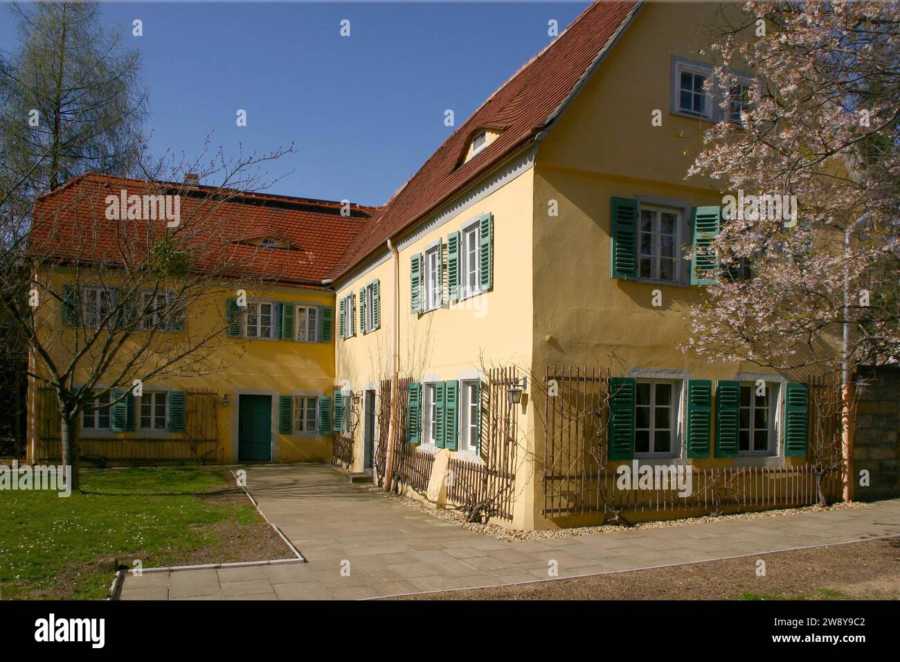 Carl Maria von Weber Museum, Hosterwitz, Dresdner Str. 44. Carl Maria von Weber (1786-1826) lived in the former winegrower's house after 1818 (Carl Stock Photo