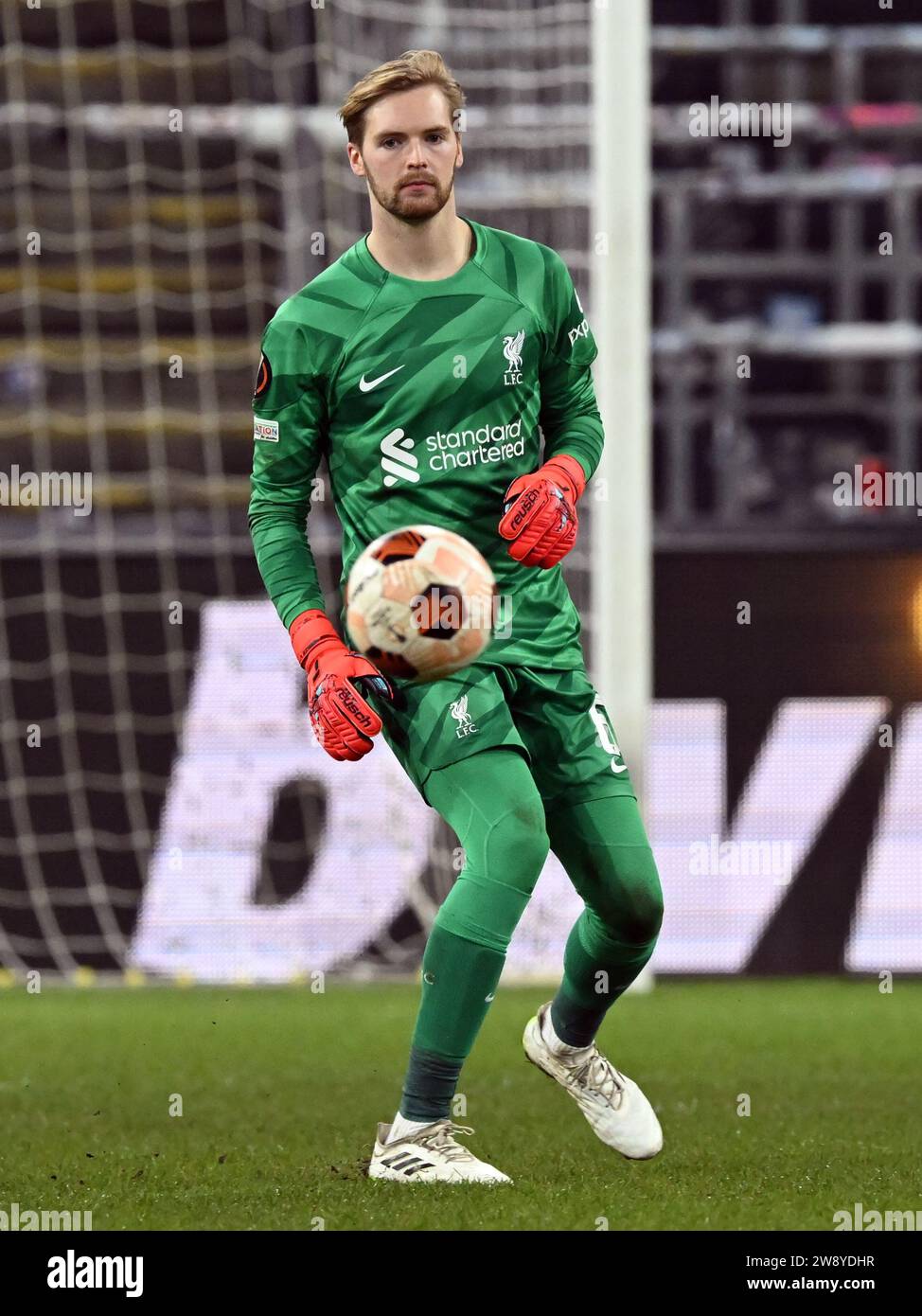 Keleher BRUSSELS - Liverpool FC goalkeeper Caoimhin Kelleher during the UEFA ...