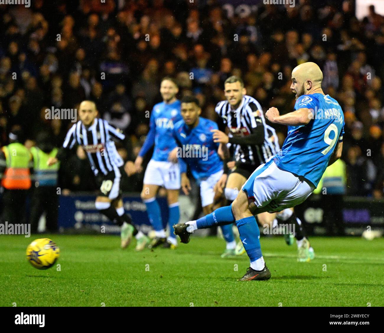 Stockport, UK. 22nd Dec, 2023. Paddy Madden 9# of Stockport County ...