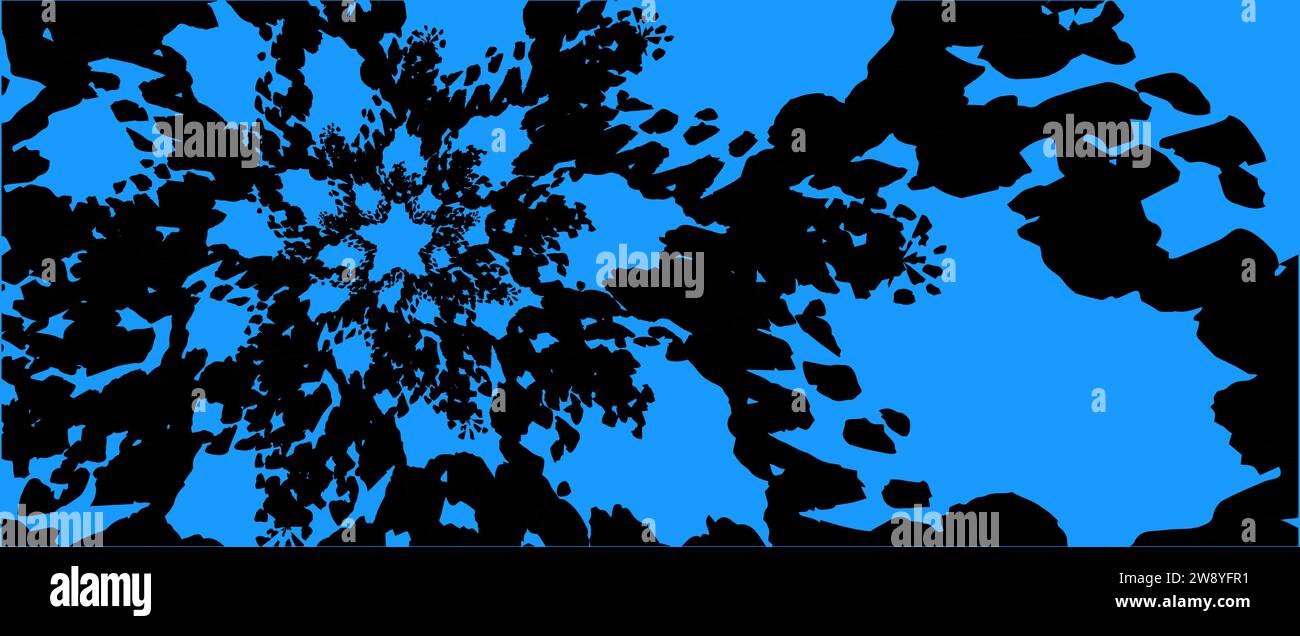 abstract background ,blue wallpaper with particle star effect. Stock Vector