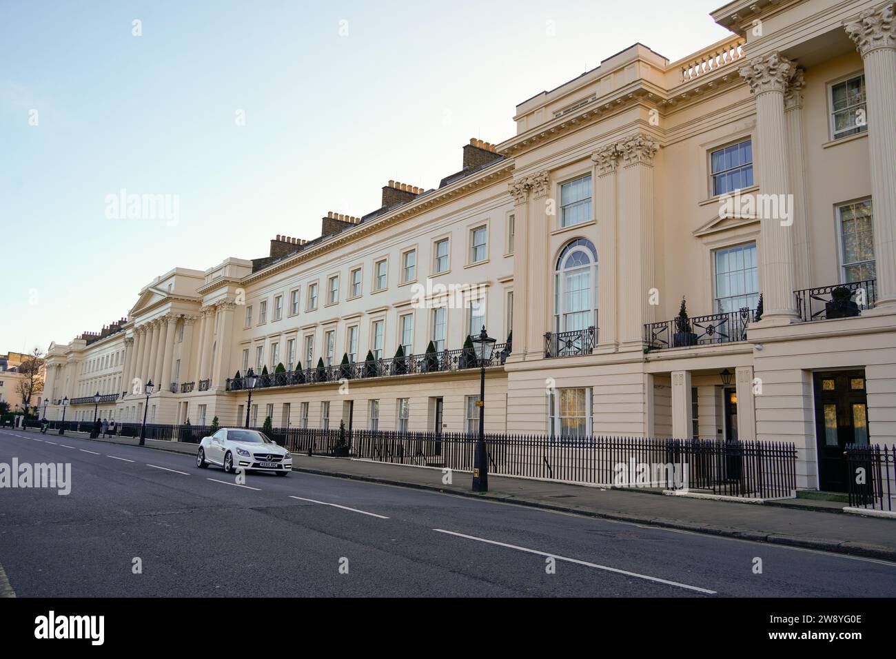 London, UK 25 November 2023 Cornwall Terrace is a grade I listed