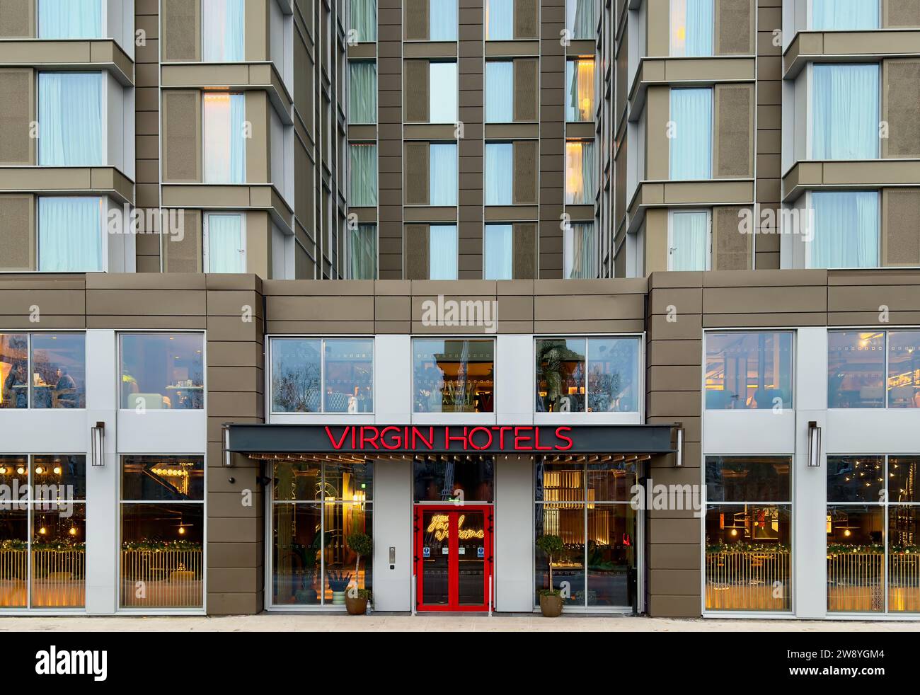 Glasgow, UK, November 26th 2023, Virgin Hotel recently opened in