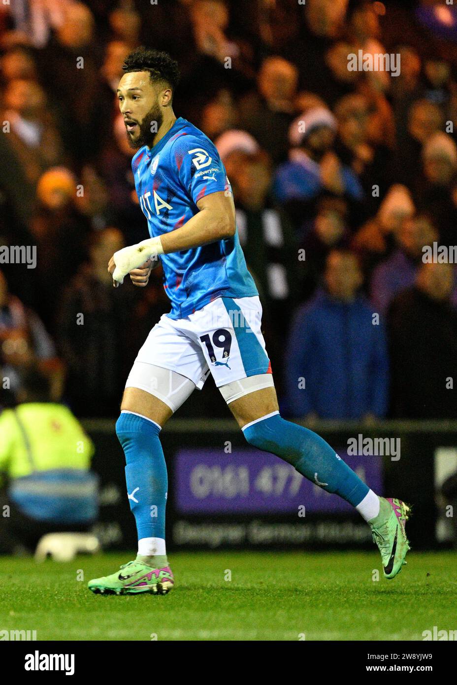 Kyle Wootton 19 of Stockport County Football Club, during the Sky Bet