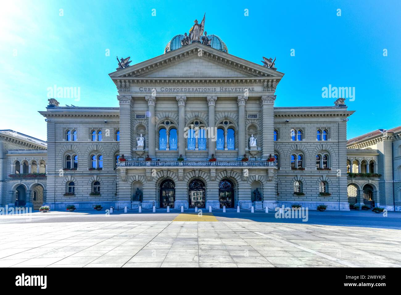 The Bundeshaus, the federal building, in Bern, the capital of ...