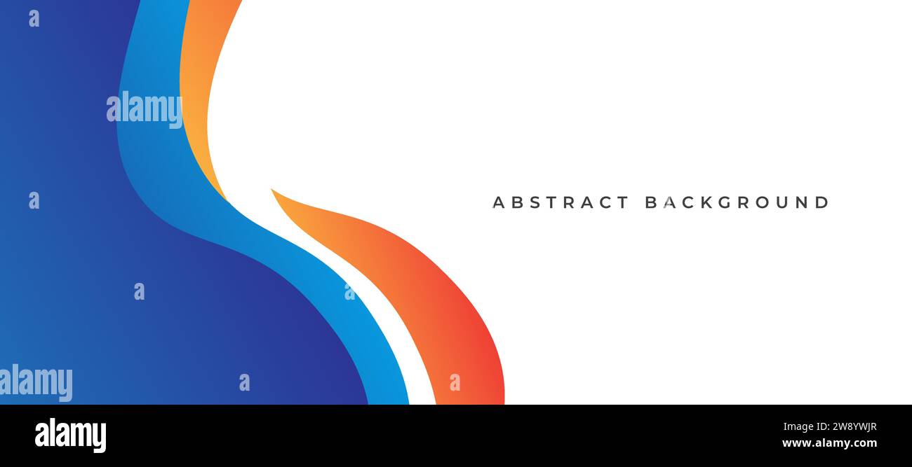 abstract wavy blue orange background vector. wavy background vector ...