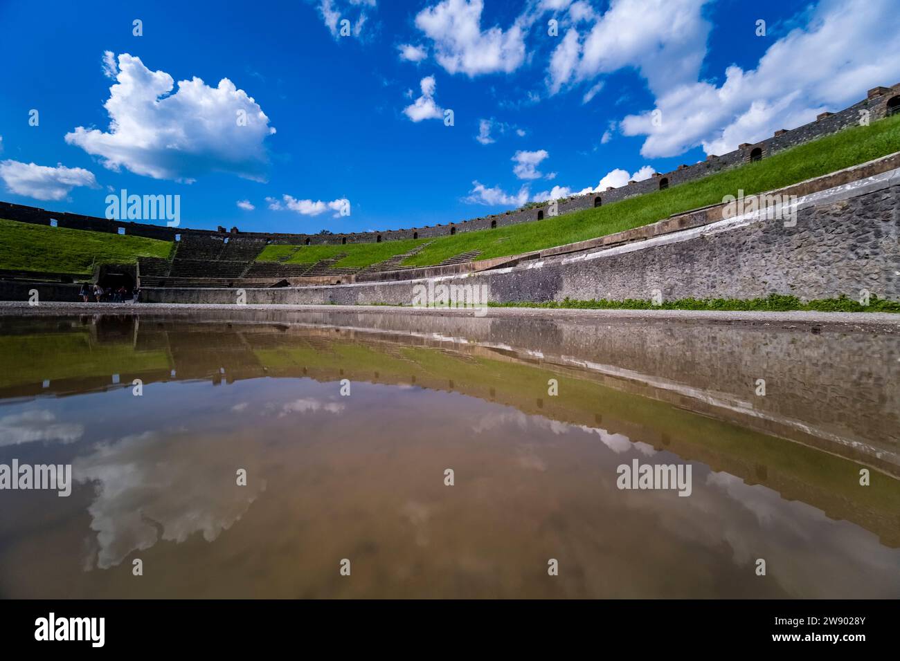 Anfiteatro romano di Pompei in the archaeological site of Pompeii, an
