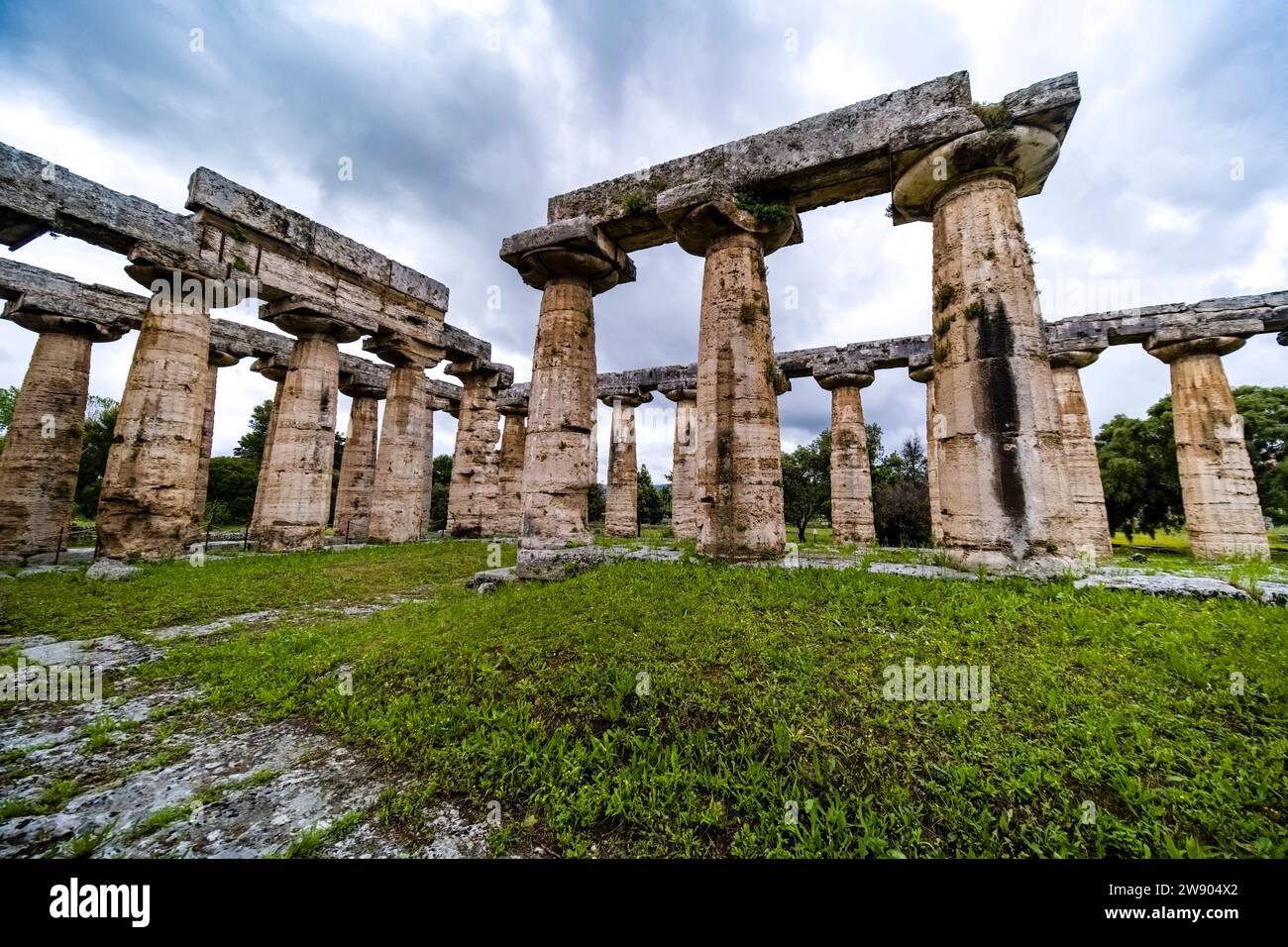 First Temple of Hera, belonging to the ruins of Paestum, an important