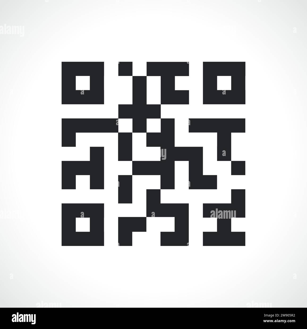 Illustration of qr code black and white Stock Vector Image & Art - Alamy