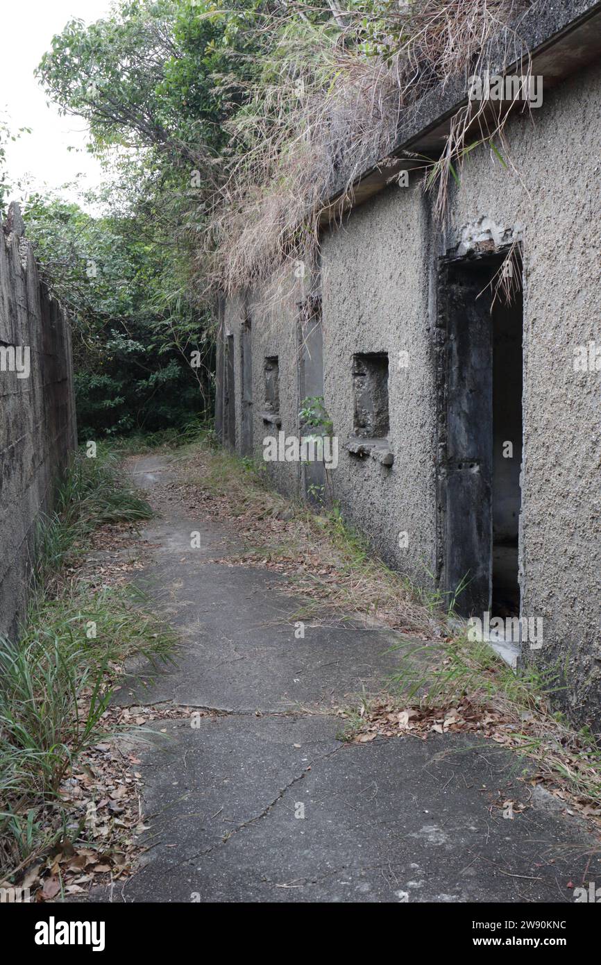 Mount Davis Military Relics, Hong Kong Island, Hong Kong, China 21 Dec 2023 Stock Photo