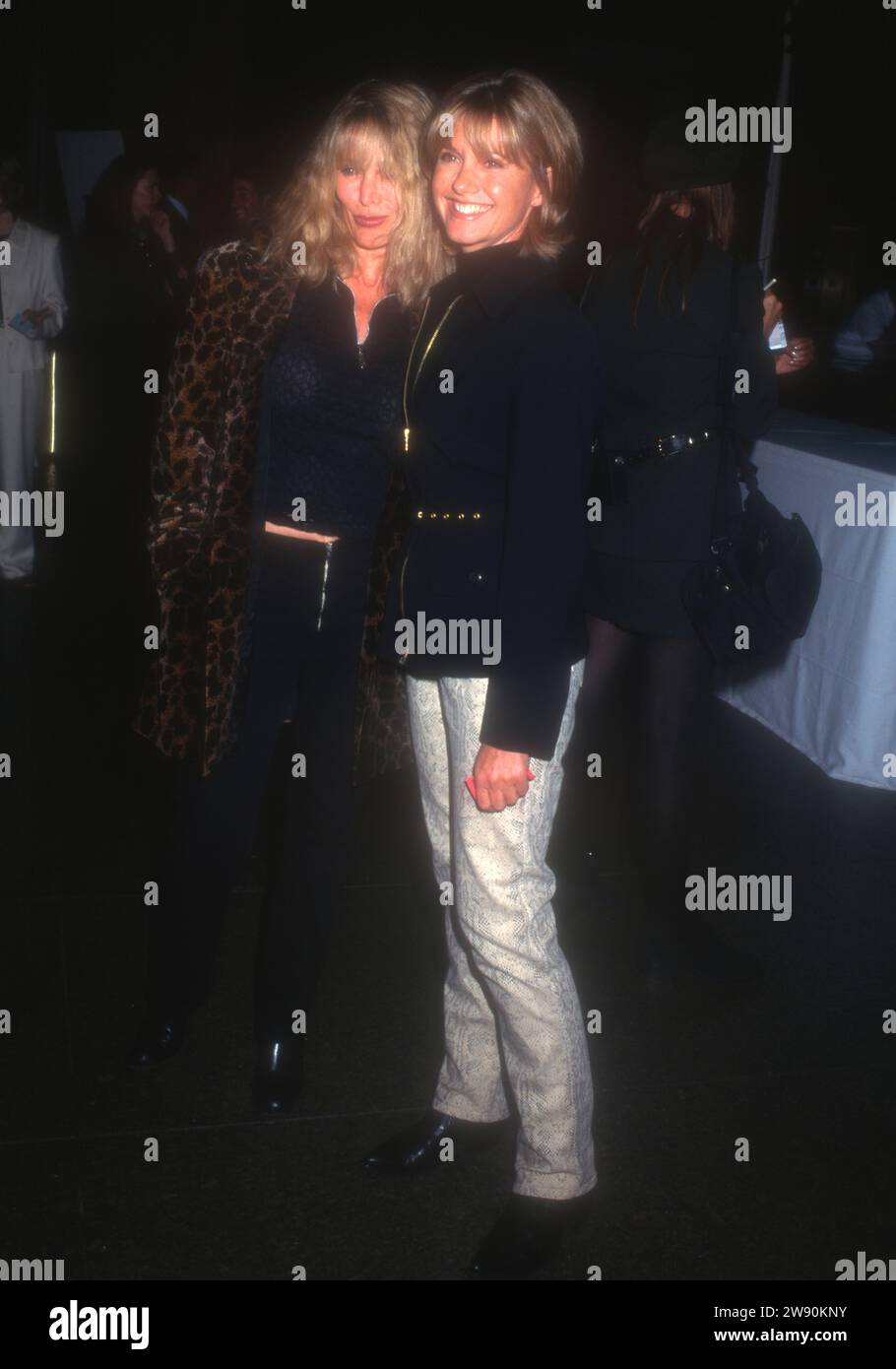 Los Angeles, California, USA 1st October 1996 Actress Rona Newton-John and sister Singer Olivia Newton-John attend HBOÕs If These Walls Could Talk Premiere at DirectorÕs Guild of America on October 1, 1996 in Los Angeles, California, USA. Photo by Barry King/Alamy Stock Photo Stock Photo