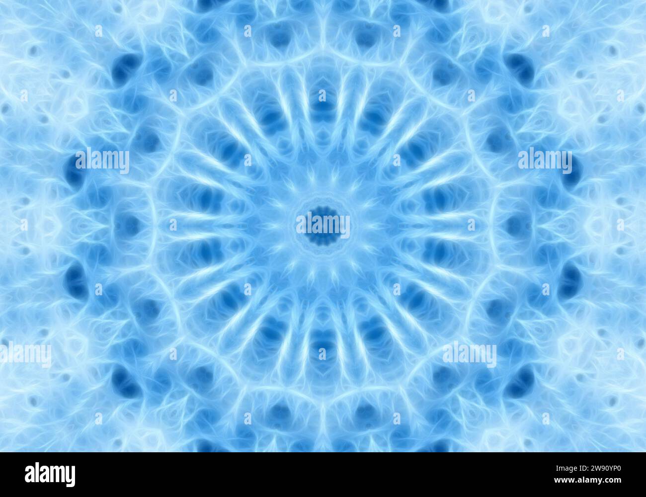 Blue background with abstract concentric pattern Stock Photo - Alamy