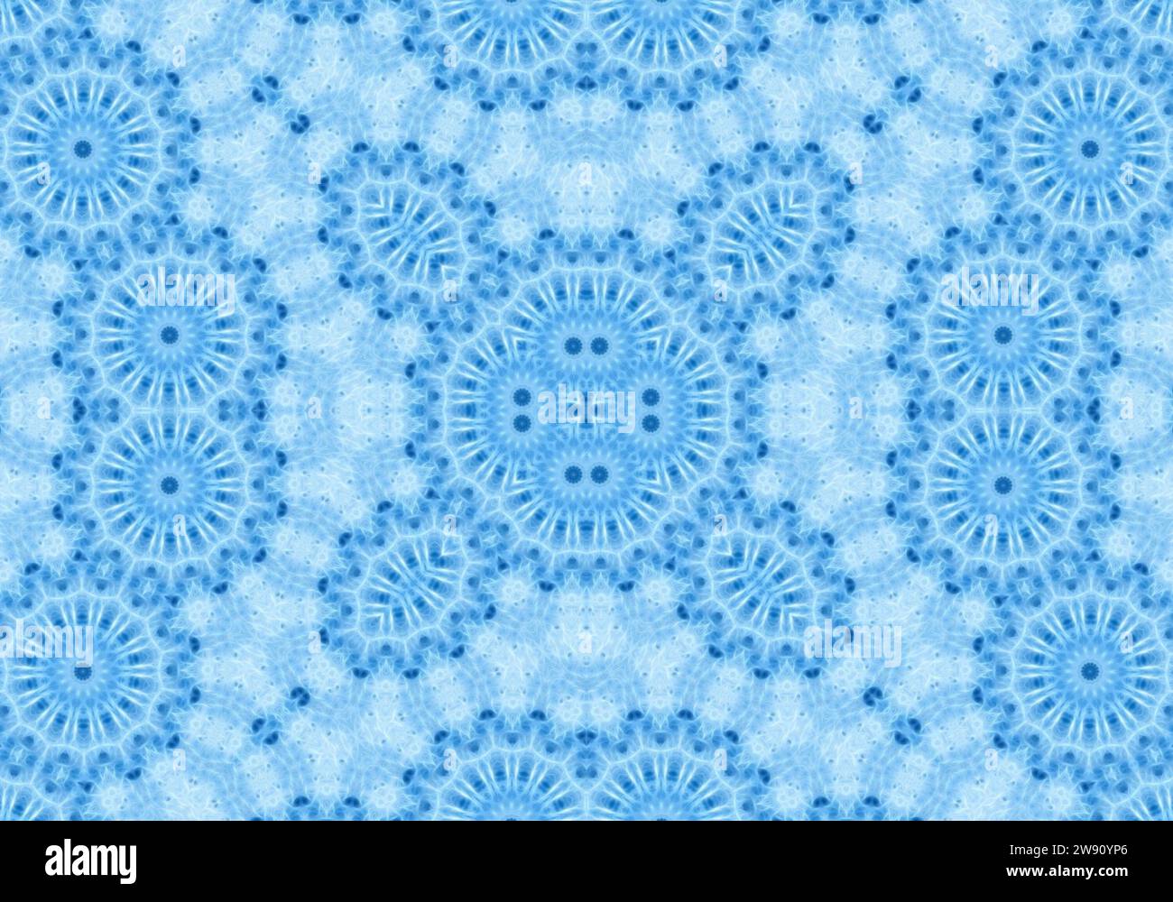 Blue background with abstract concentric pattern Stock Photo - Alamy