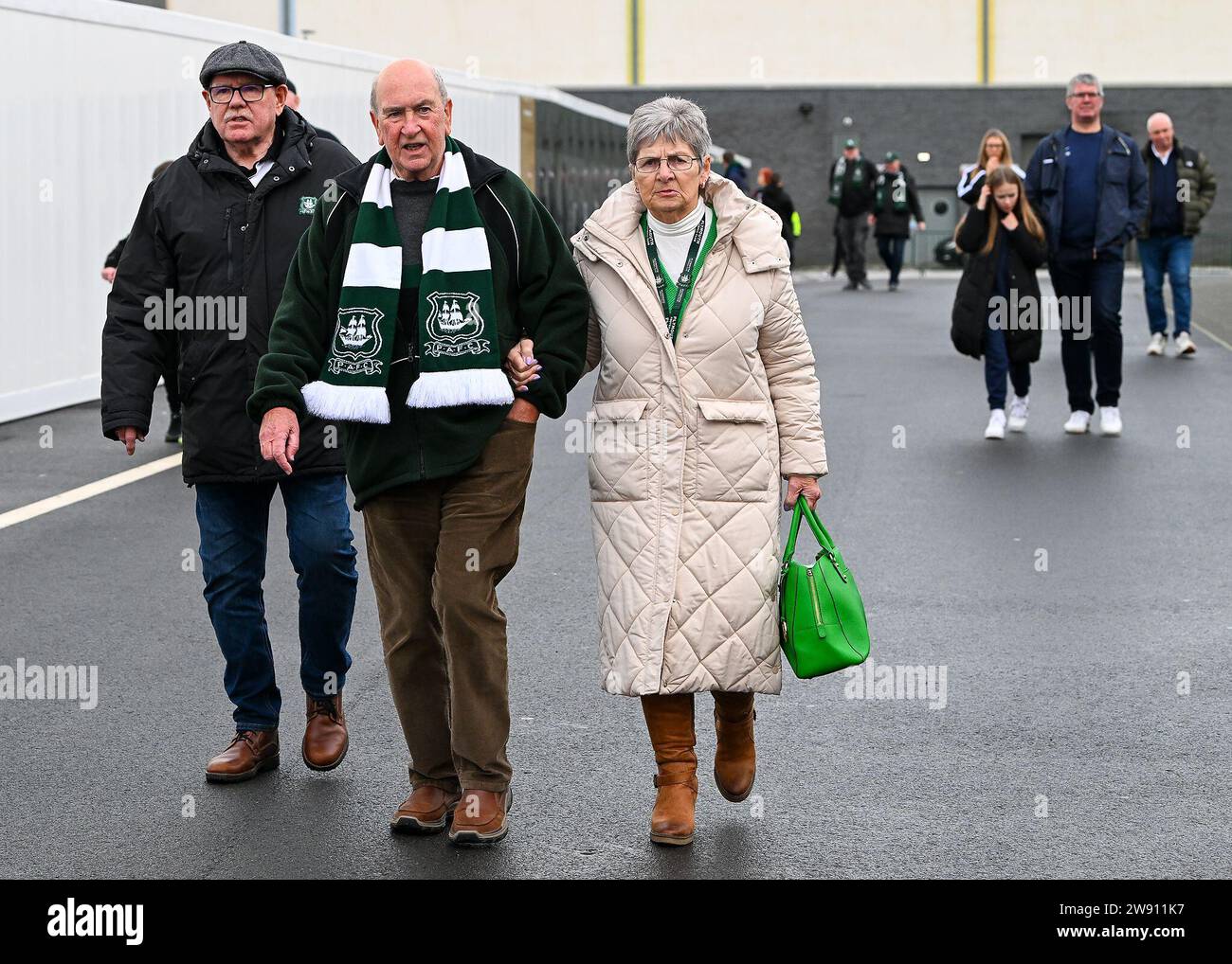 Plymouth Argyle fans arrives during the Sky Bet Championship match