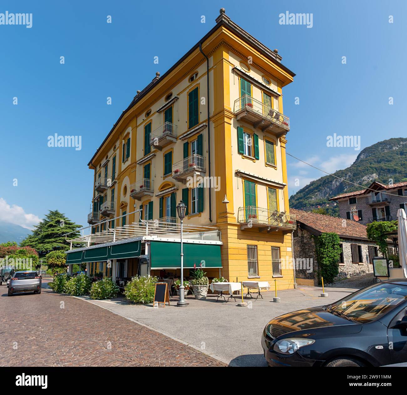 Varenna, a village on Lake Como, in Italy, typical house Stock Photo