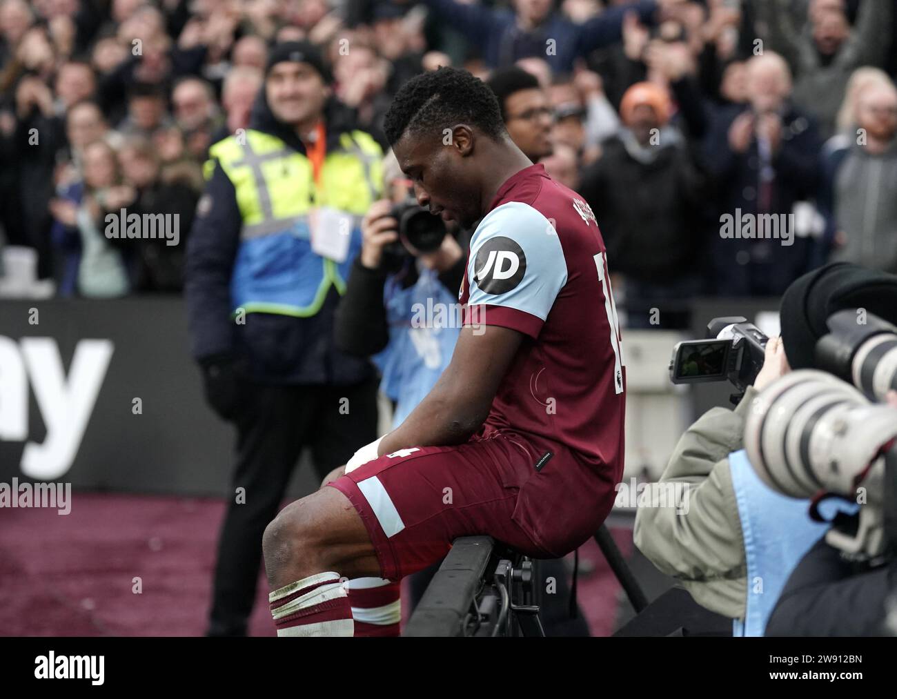 West Ham United's Mohammed Kudus celebrates scoring their side's second
