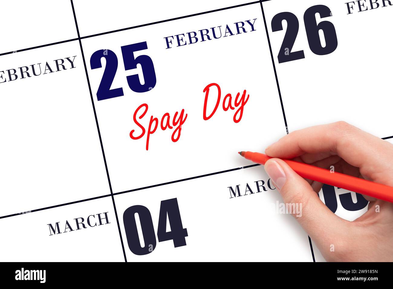 Calendar day on february 25 hi-res stock photography and images - Page 2 -  Alamy