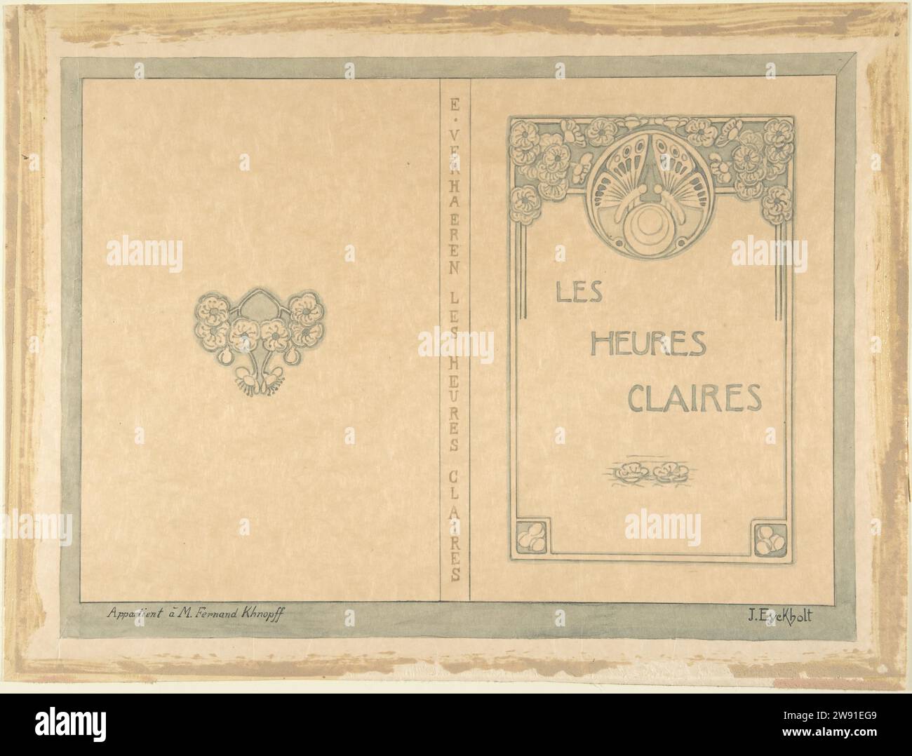 Design for "Les Heures Claires" by Emile Verhaeren 1966 by Julia ...