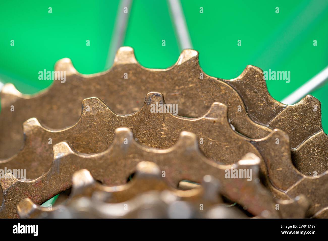 bicycle cassette with sprocket teeth with differentiated focus under