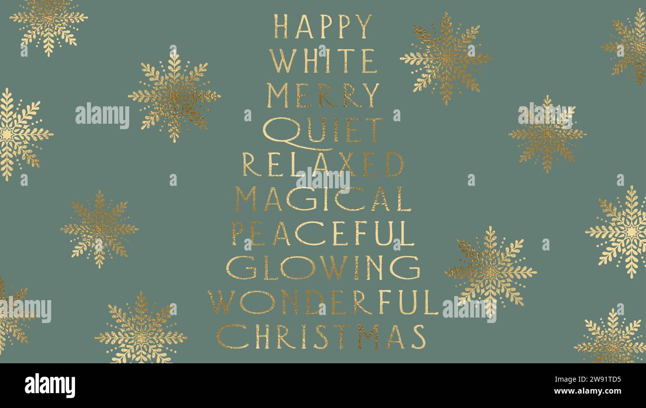 Christmas background FHD gold Stock Vector