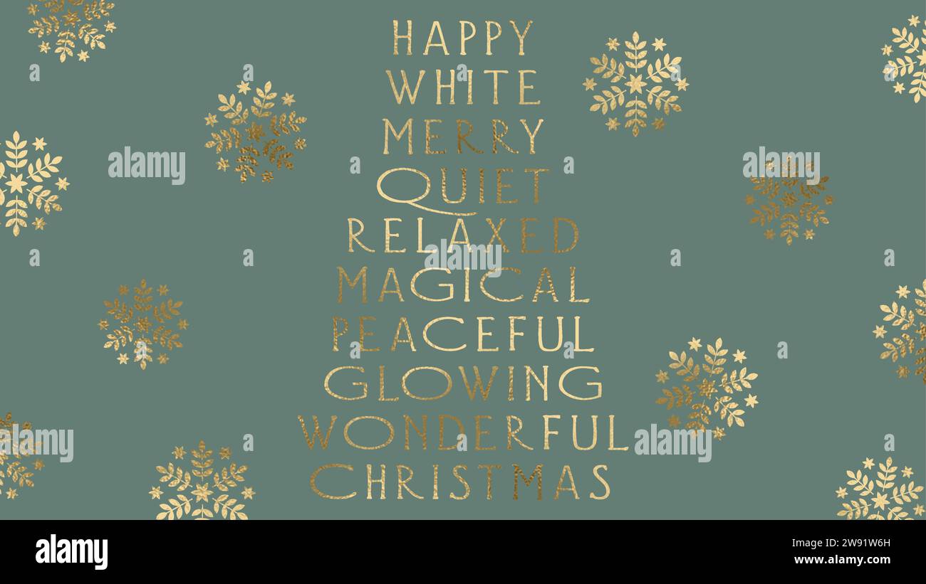 Christmas background FHD gold Stock Vector