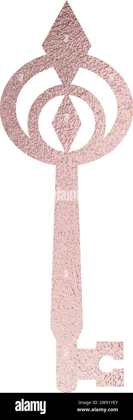 rose gold key with transparent background Stock Vector Image & Art - Alamy