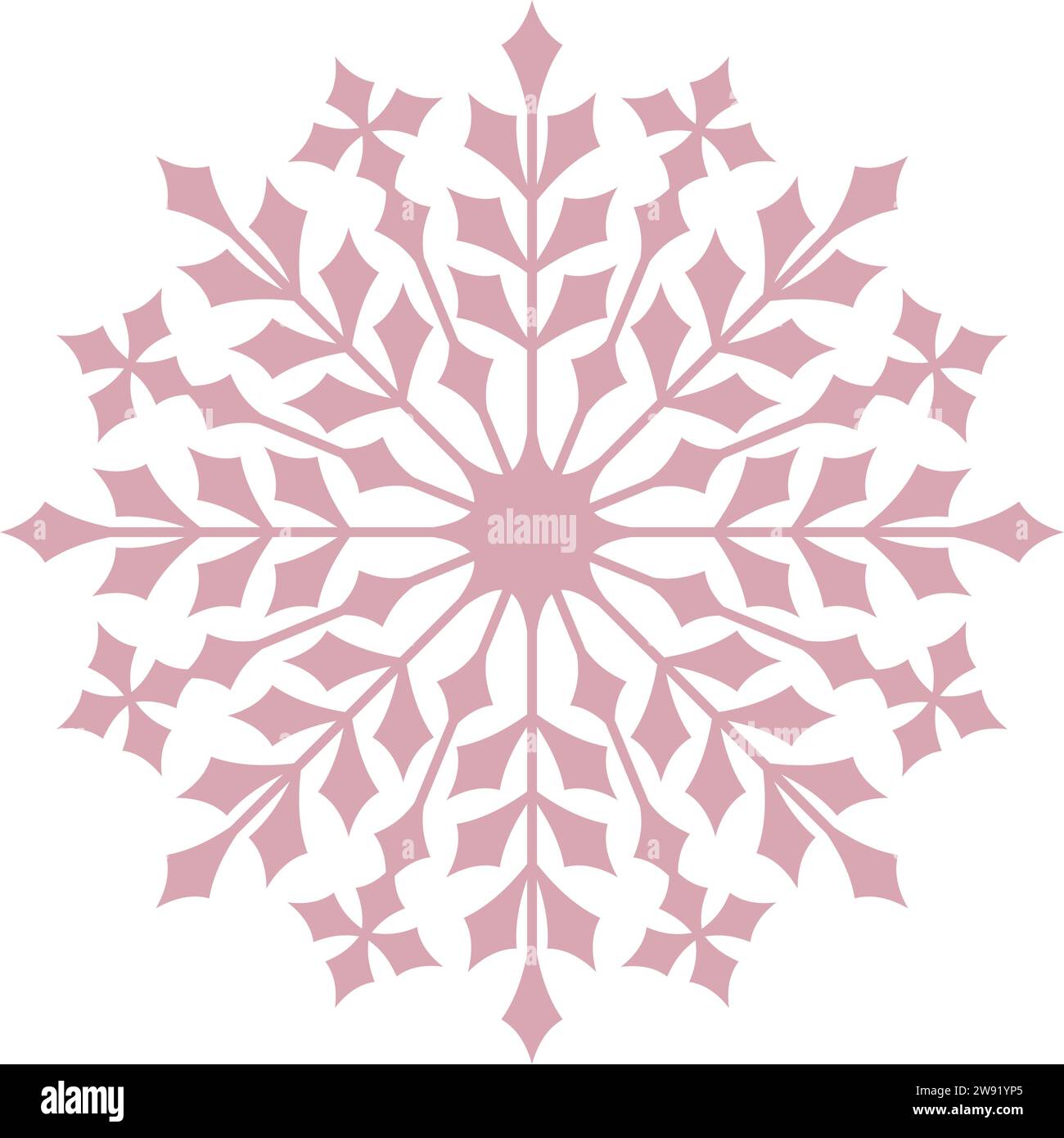 Snowflake pink with transparent background Stock Vector Image & Art - Alamy