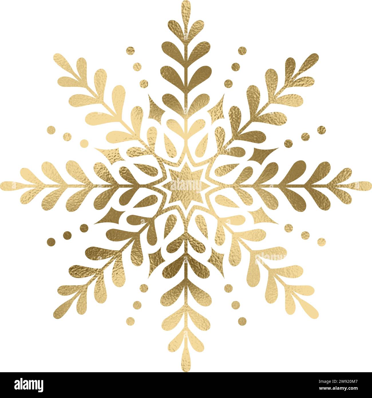 Snowflake gold with transparent background Stock Vector Image & Art - Alamy