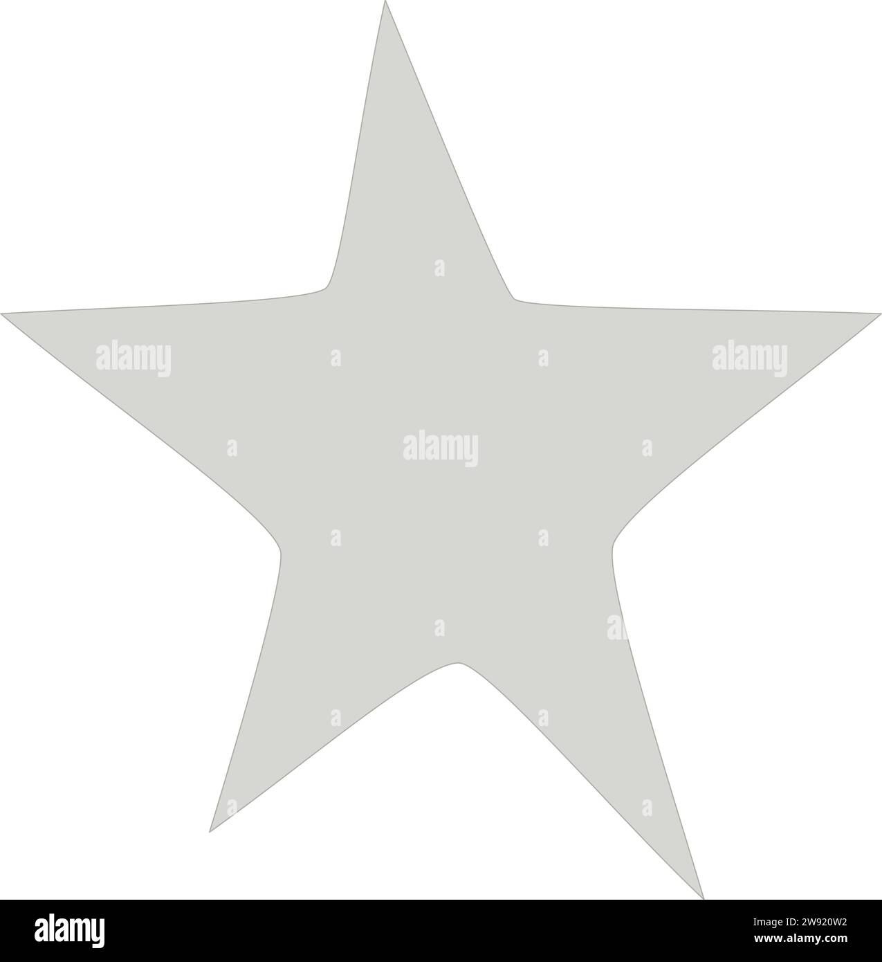 Star light gray with transparent background Stock Vector