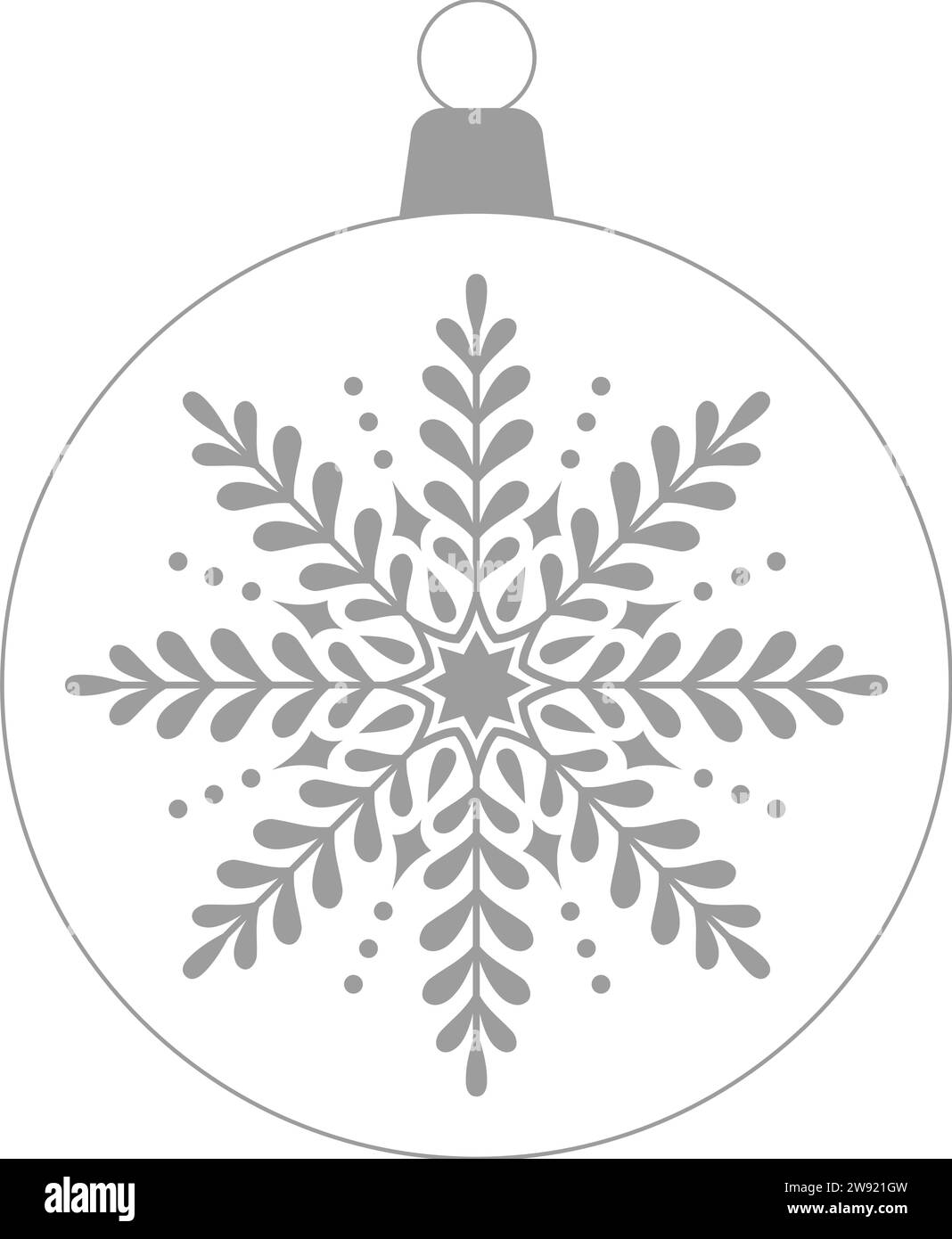 christmas-ball-grey-with-transparent-background-stock-vector-image