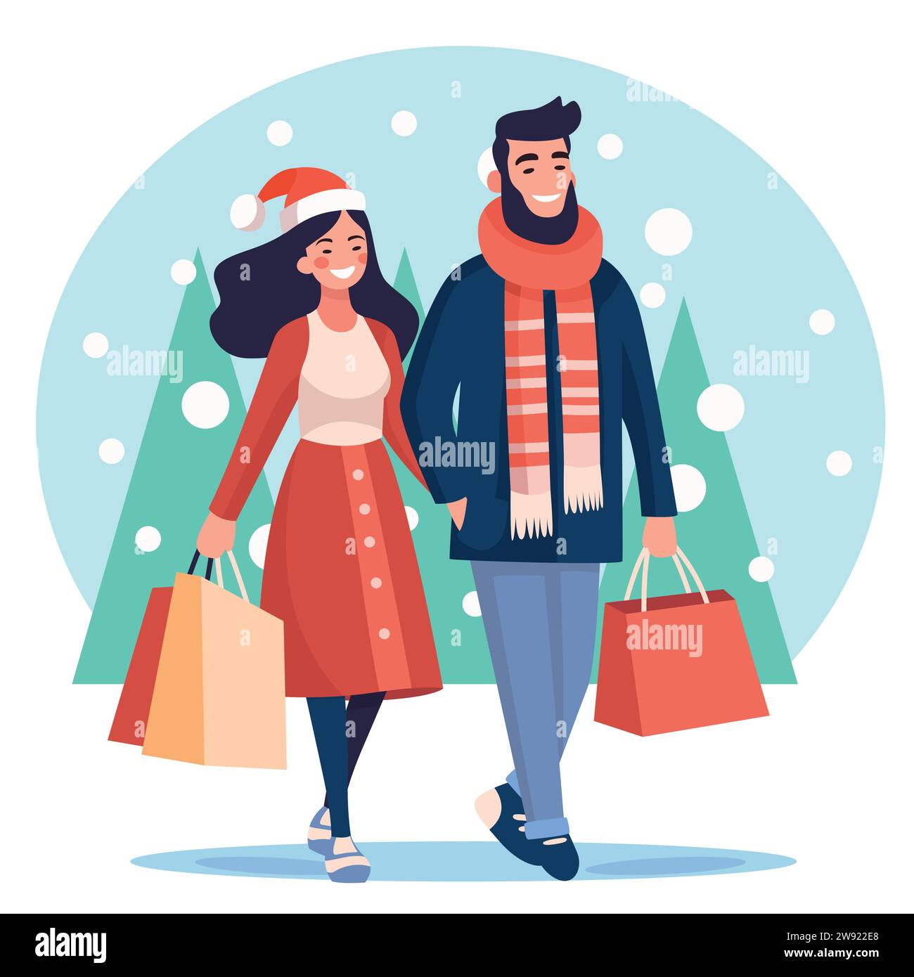 Shopping couple mall Cut Out Stock Images & Pictures - Alamy