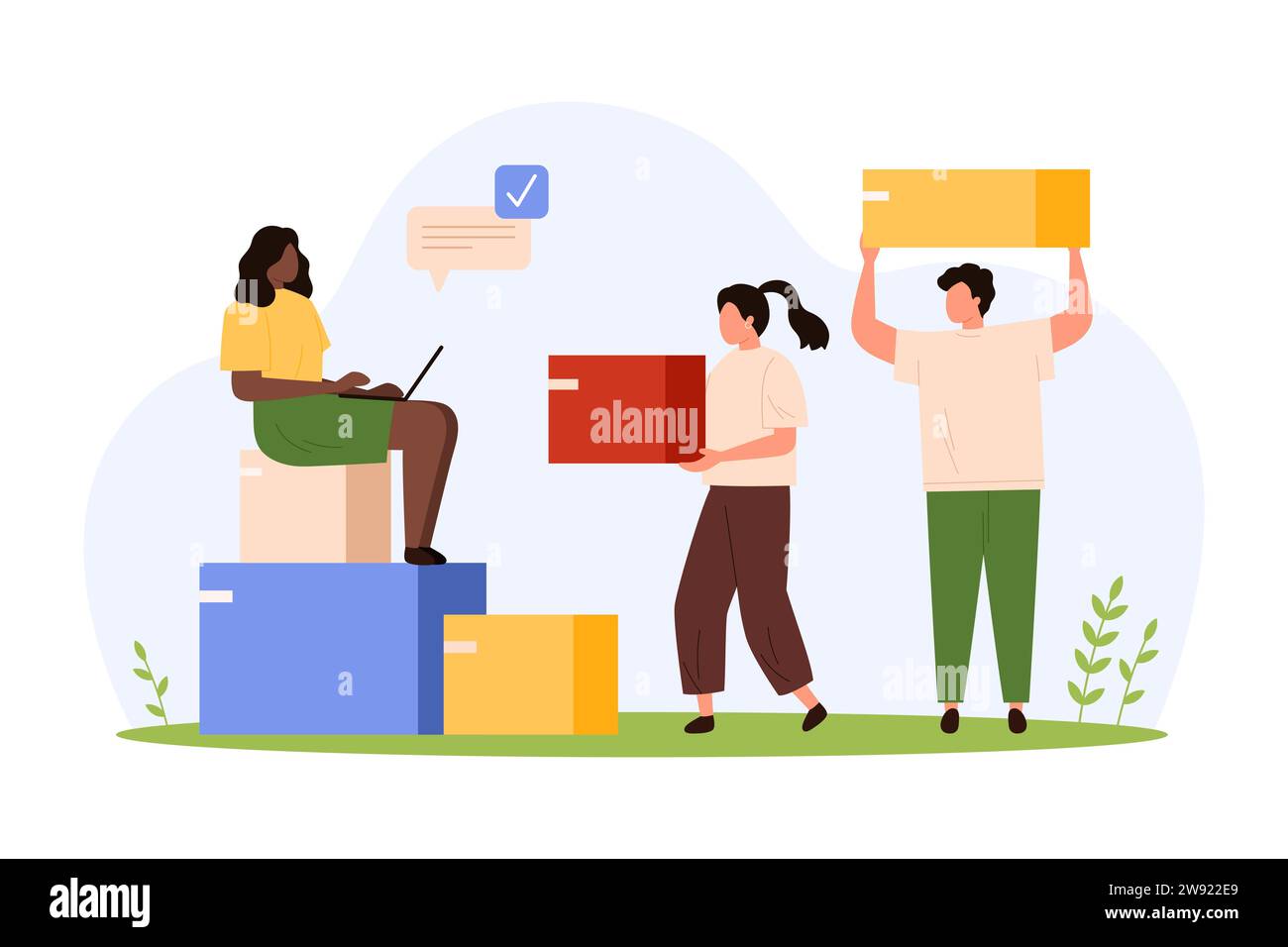 Delivery, registration and distribution service for parcels in ...