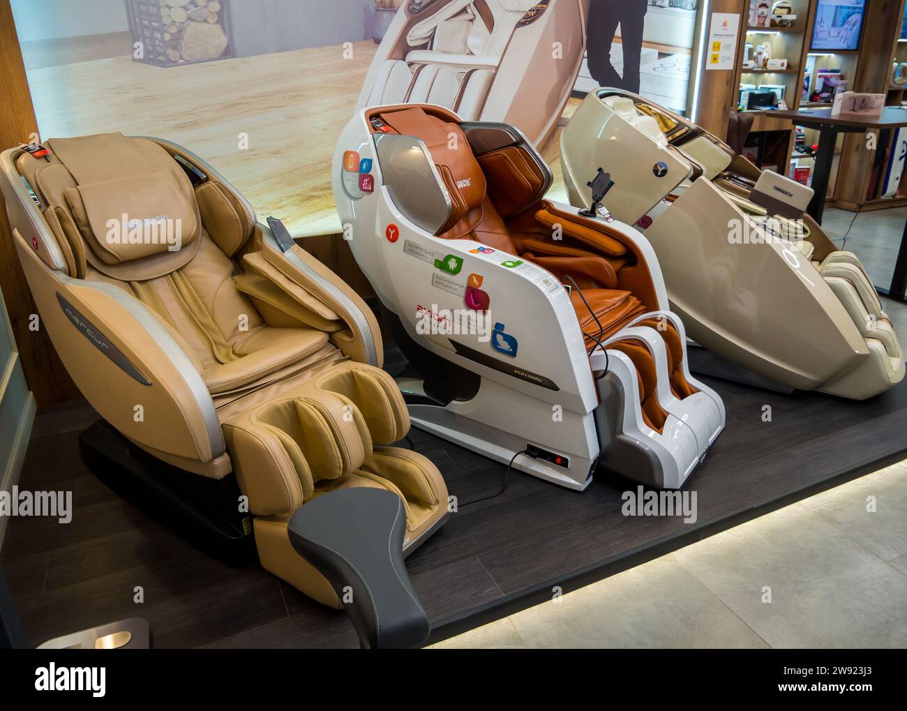 Voronezh, Russia November 28, 2021 Demonstration models of Yamaguchi