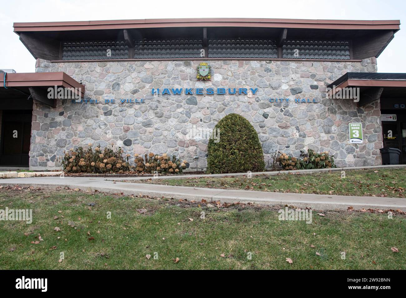 Hawkesbury city hall in Ontario, Canada Stock Photo