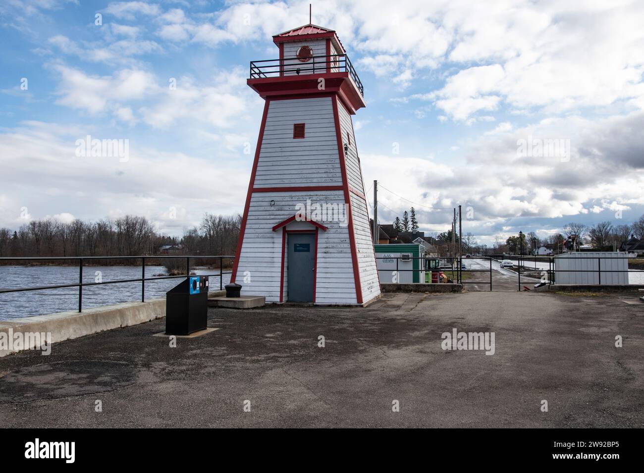 Grenville Lighthouse in Quebec, Canada Stock Photo