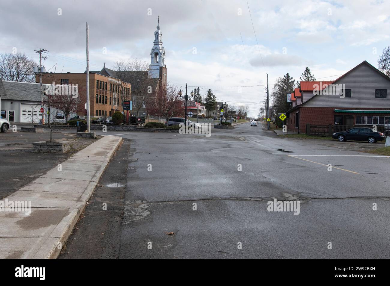 Downtown Grenville in Quebec, Canada Stock Photo