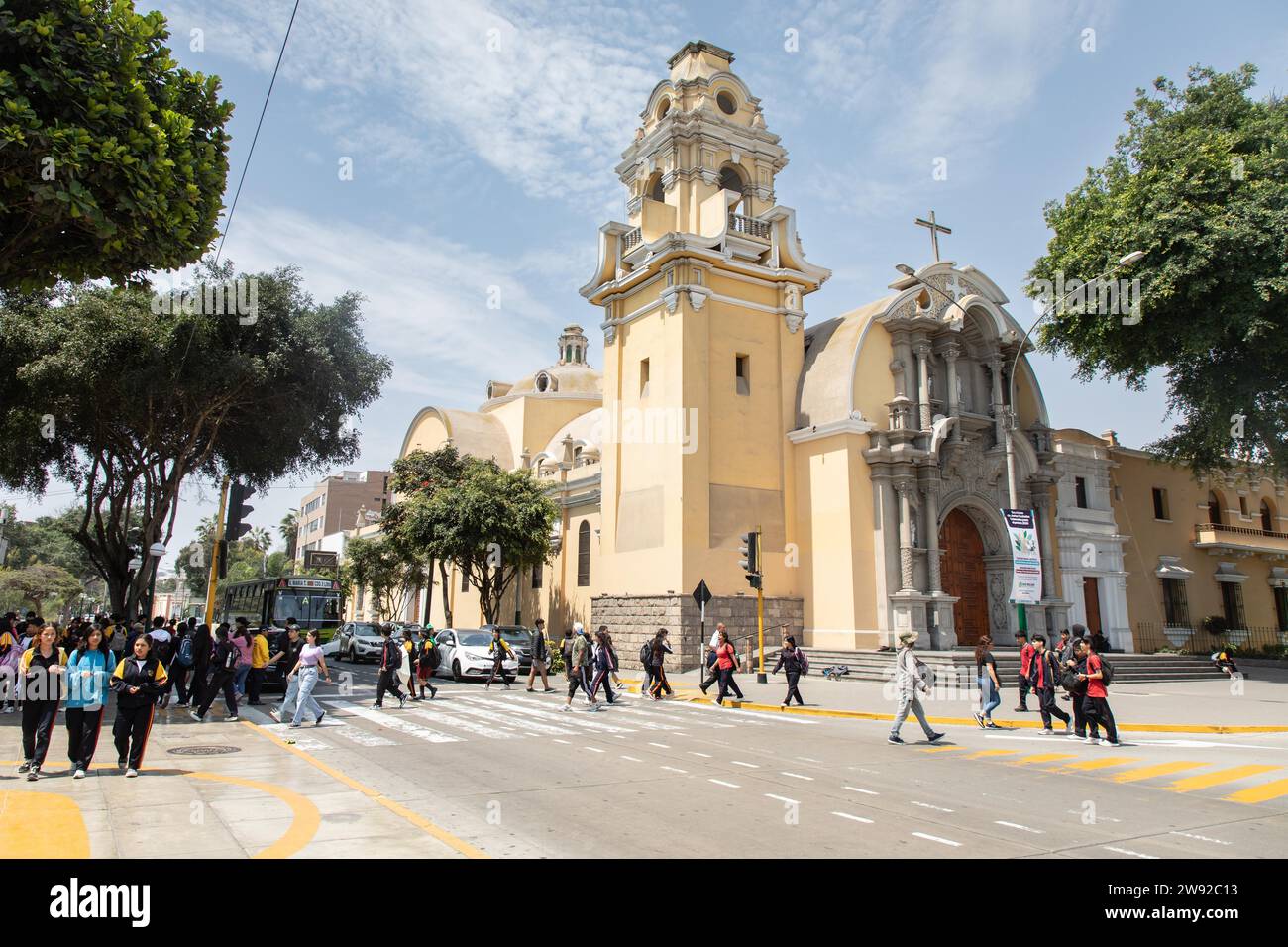 Cathedral, El Barranco, Lima, Peru Stock Photo