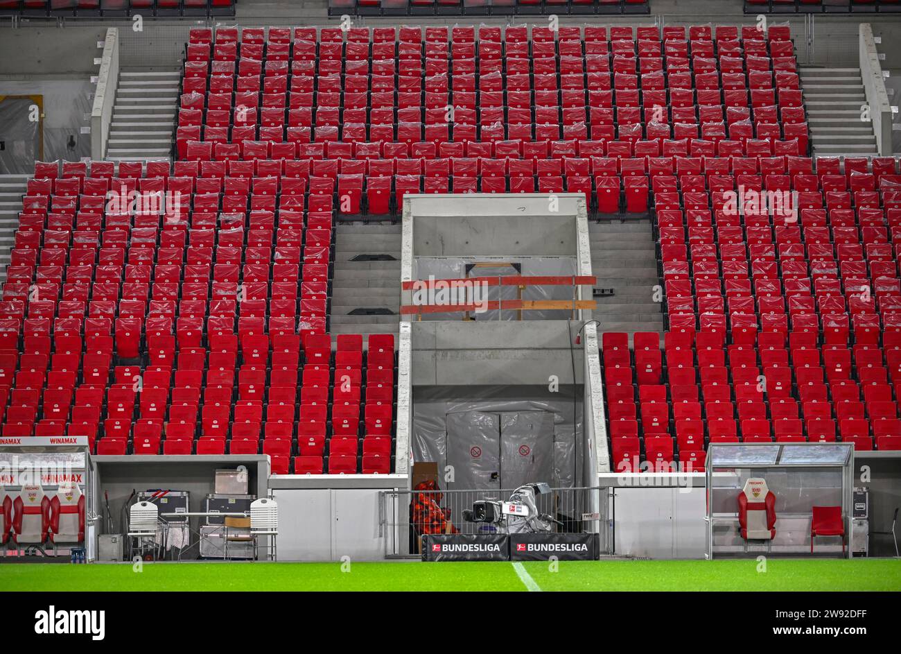 Construction Progress Main Grandstand Seating Construction Site 