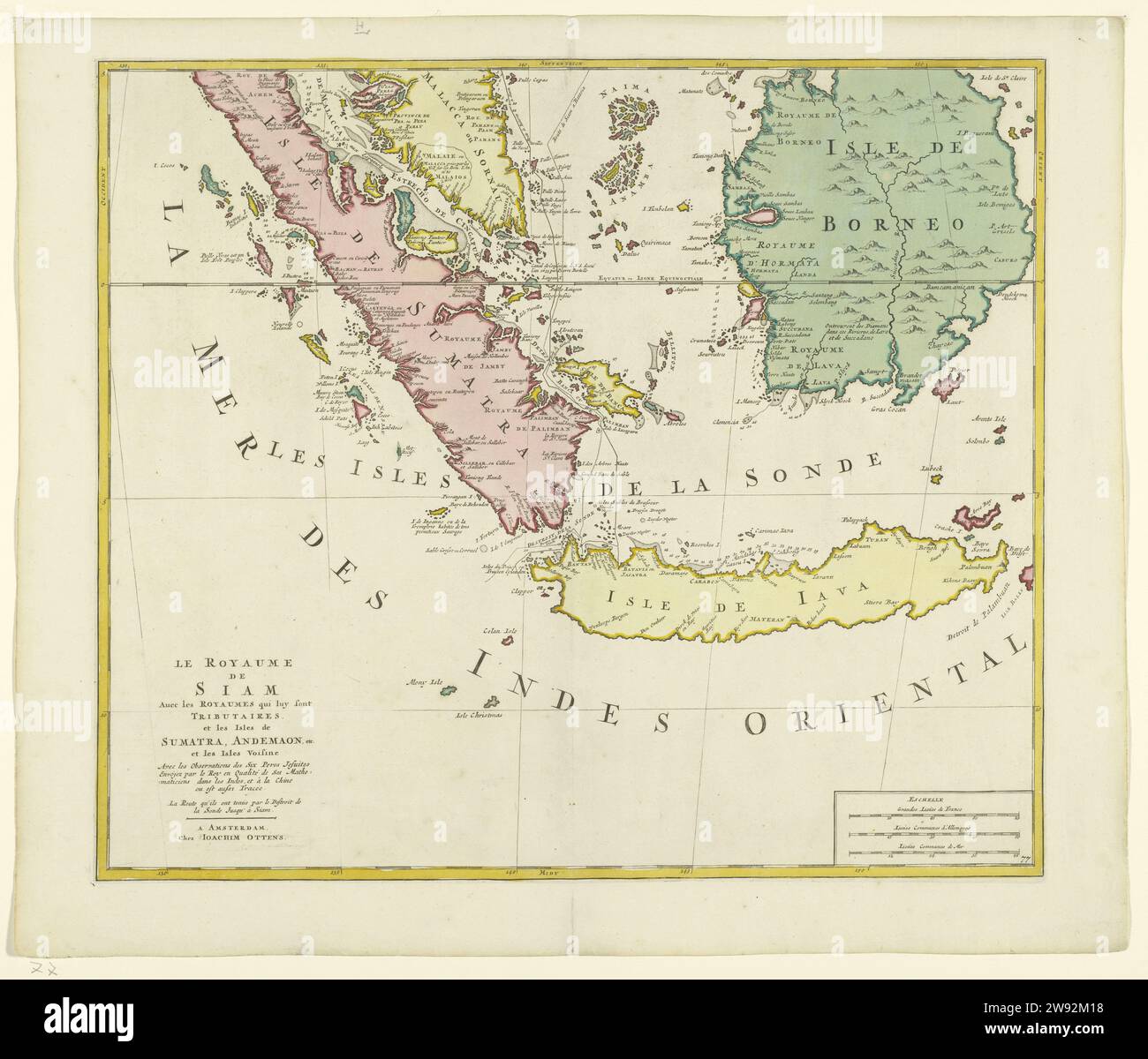 Map of the Kingdom of Siam (bottom half), Joachim Ottens, 1700 - 1750 ...