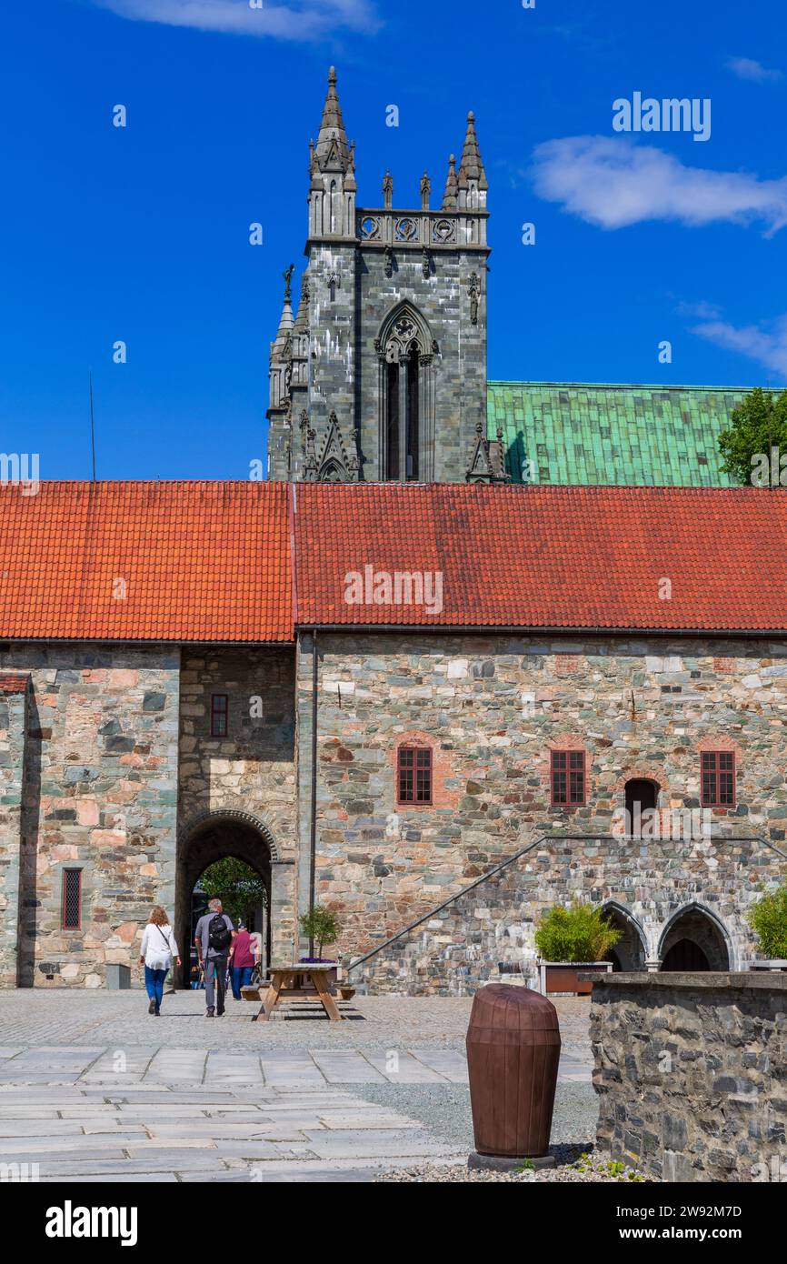 Archbishop's Palace, Trondheim, Trondelag County, Norway Stock Photo