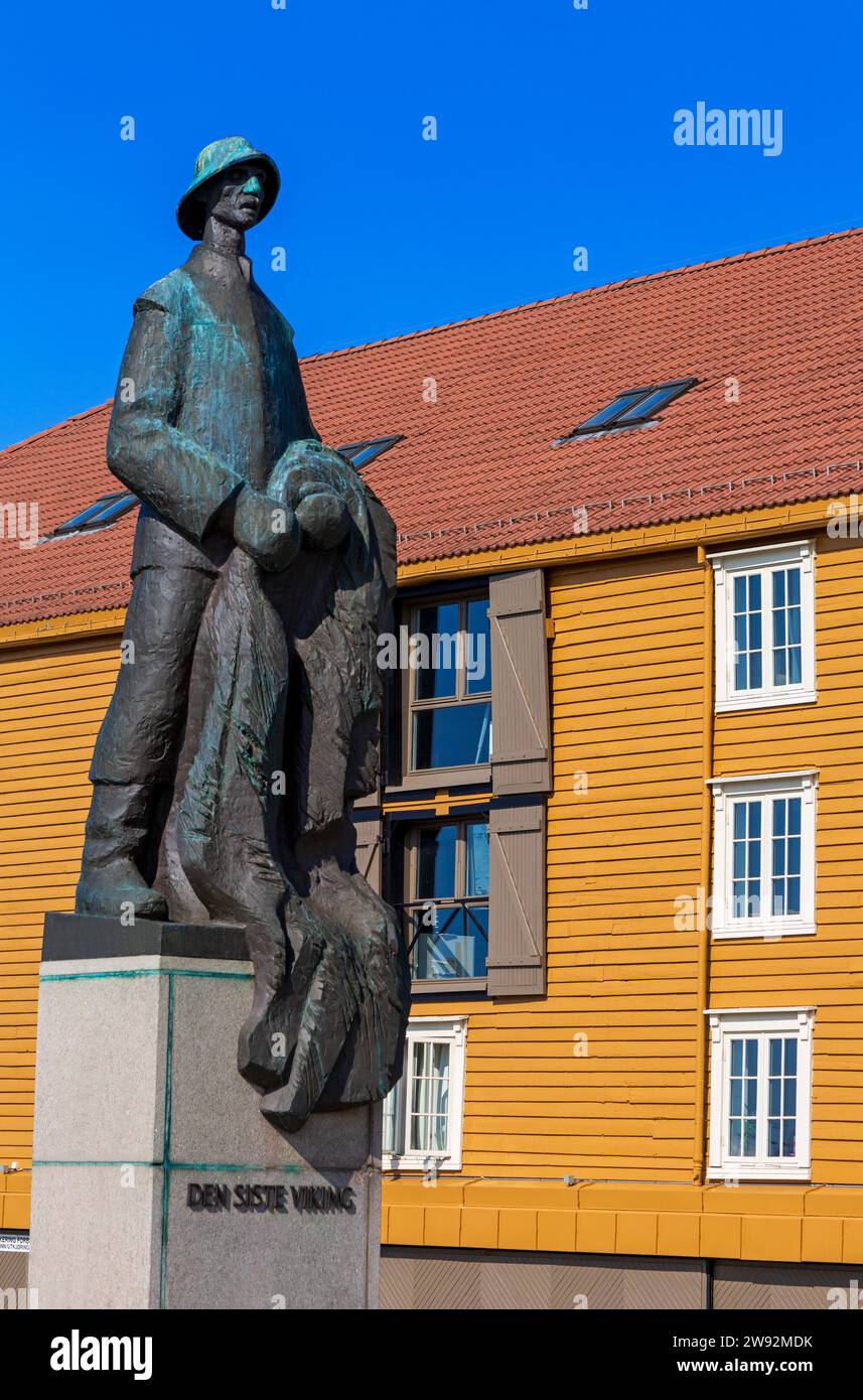 The Last Viking Statue, Midtbyen, Trondheim, Trondelag County, Norway