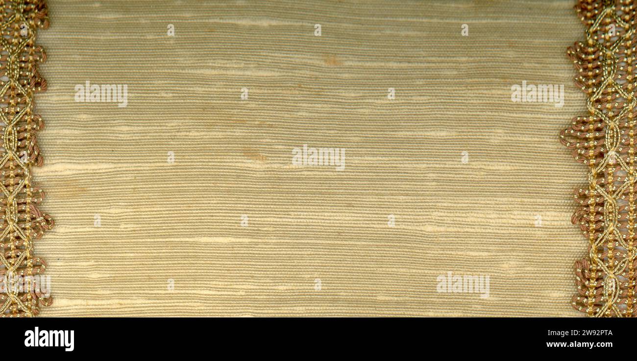 light brown jute fabric texture useful as a background Stock Photo