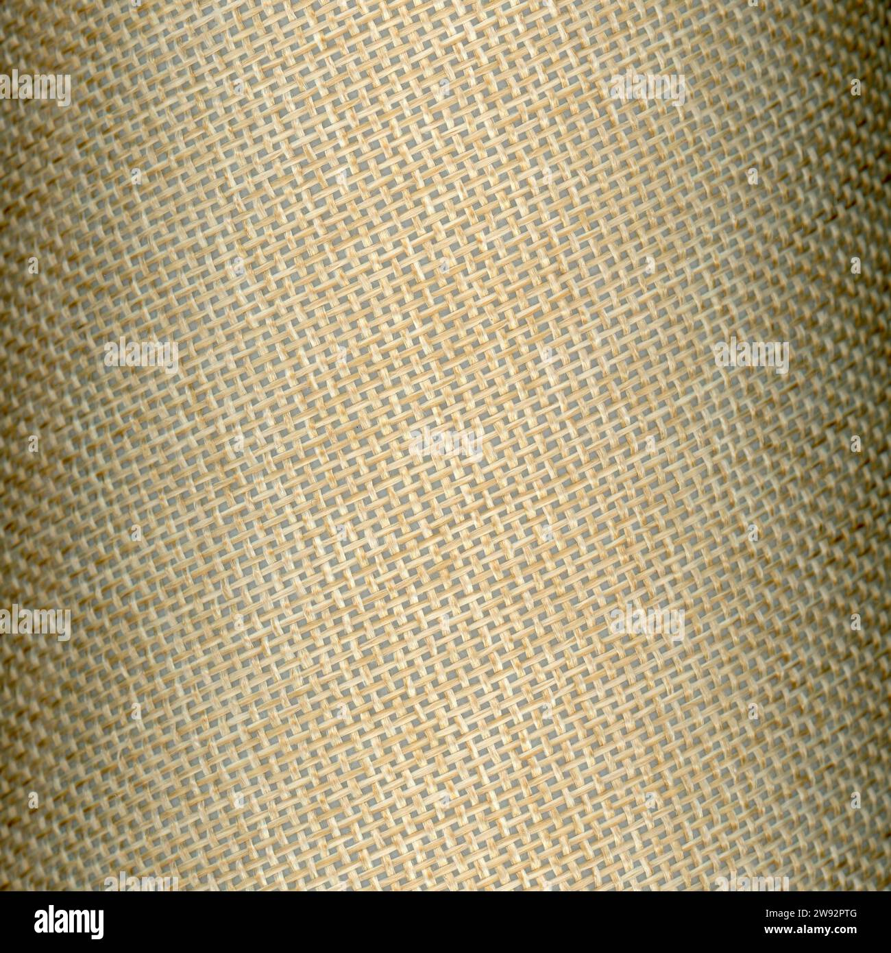 light brown jute fabric texture useful as a background Stock Photo