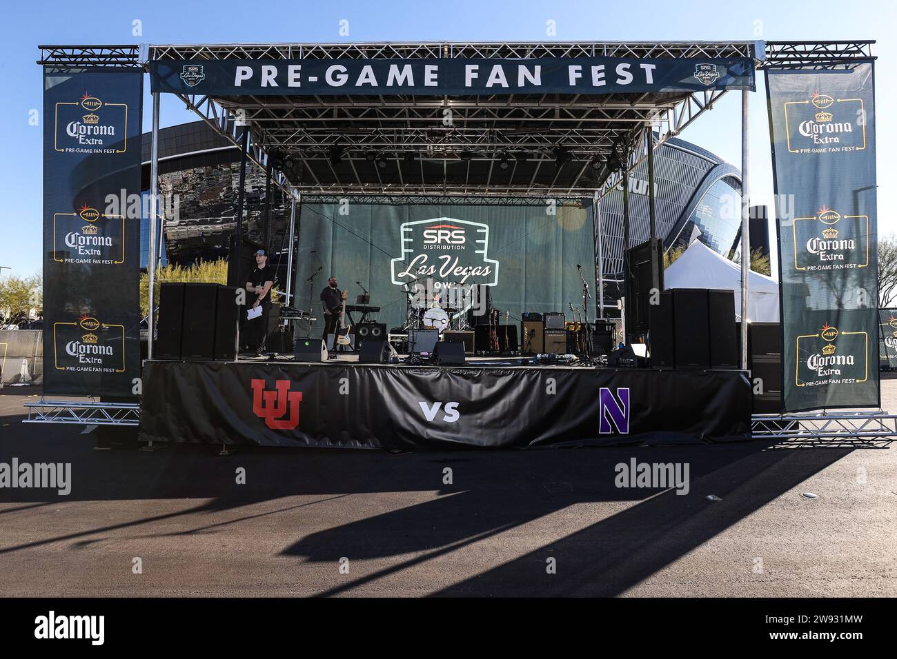 Las Vegas, NV, USA. 23rd Dec, 2023. A view of the pregame fan fest