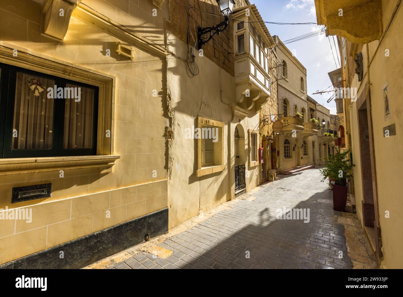 Victoria Rabat Streets In the streets of Gozo's island capital Victoria, which is called Rabat ...
